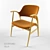 Compact Office Desk Chair 3D model small image 1