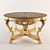 Elegant Mercury Table: Height 89cm, Diameter 163cm 3D model small image 1