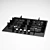 Bosch PPP616B81E: Stylish V-Ray Cooktop 3D model small image 1