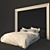 Sleek Dream Bed 3D model small image 1