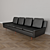 Modern Milo Baughman Coggin Thayer Sofa 3D model small image 1