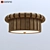 Classic Style Flush Mount Light 3D model small image 1