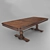 Elegant Oak Dining Table 3D model small image 1