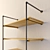 Rustic Pipe Wall Shelves 3D model small image 2