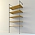 Rustic Pipe Wall Shelves 3D model small image 1