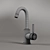 Italian Chrome Single Lever Basin Mixer 3D model small image 2