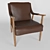 Elegant Danish Modern Lounge Chair 3D model small image 2