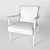 Elegant Danish Modern Lounge Chair 3D model small image 3