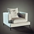 Sleek Simena Armchair by Soho Concept - Modern Design 3D model small image 1