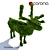 Majestic Moose Topiary: Garden Décor 3D model small image 2