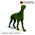 Elegant Greyhound Topiary 3D model small image 2