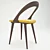 Minimalist Ester Chair: Armless Beauty 3D model small image 2