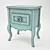 Vintage Shabby Chic Nightstand 3D model small image 1