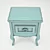 Vintage Shabby Chic Nightstand 3D model small image 2