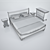 Elegant Trianon Bedroom Set 3D model small image 2