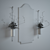 Elegant Mirror Décor Set 3D model small image 2