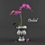 Elegant Orchid in Vase 3D model small image 1