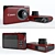 Canon A2200 Red & Black Camera 3D model small image 1