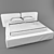 Sleek Rest: Modern Bed 3D model small image 3