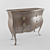 Classic Dark Wood Chest of Drawers 3D model small image 1