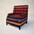 Versatile Armchair for Restaurants & Cafes 3D model small image 2