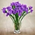 Vibrant Irises: Exquisite 3D Render 3D model small image 1