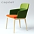 CONCORD Upholstered Chair by Capdell 3D model small image 1