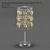 Daura 2488/1T Table Lamp: Elegant Chrome, Shell, and Crystal Design 3D model small image 1