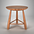 Ethnic Wooden Stool | Height: 40cm 3D model small image 1