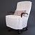 Cozy Wool Computer Chair 3D model small image 1