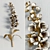 Gilded Flower Wall Decor 3D model small image 1