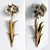 Gilded Flower Wall Art 3D model small image 1