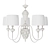 Elegant White 5-Light Chandelier 3D model small image 1