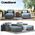 Crate & Barrel Ventura Lounge Set 3D model small image 1