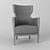 Elegant Hercule Dining Chair 3D model small image 3