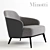 Italian Elegance: Minotti Leslie 3D model small image 1