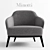 Italian Elegance: Minotti Leslie 3D model small image 2