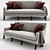 Sleek Sofa for Modern Homes 3D model small image 1