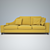 Modern Dormeuse Couch Bed by BEDDING 3D model small image 1