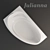 Elegant Asymmetric Julianna Bath 3D model small image 2