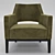 Luxurious Zimmer + Rhode Armchair 3D model small image 2