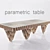 Modern Parametric Table 3D model small image 1