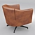 Giorgetti Leather Chair: Exquisite Photo Replica 3D model small image 3