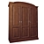 Langris Art.2906 Wardrobe: Elegant Storage Solution 3D model small image 1