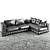 Italian Corner Sofa Formerin Gordon 3D model small image 1