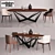 Modern Cattelan Skorpio Table & Magda Chairs 3D model small image 1