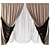 Modern Style Curtain 3D model small image 1