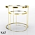 Golden Zara Home Table 3D model small image 1