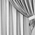 Modern Style Curtain with Optimized Mesh 3D model small image 2