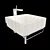 Elegant Simas Flow FL15 Sink 3D model small image 2